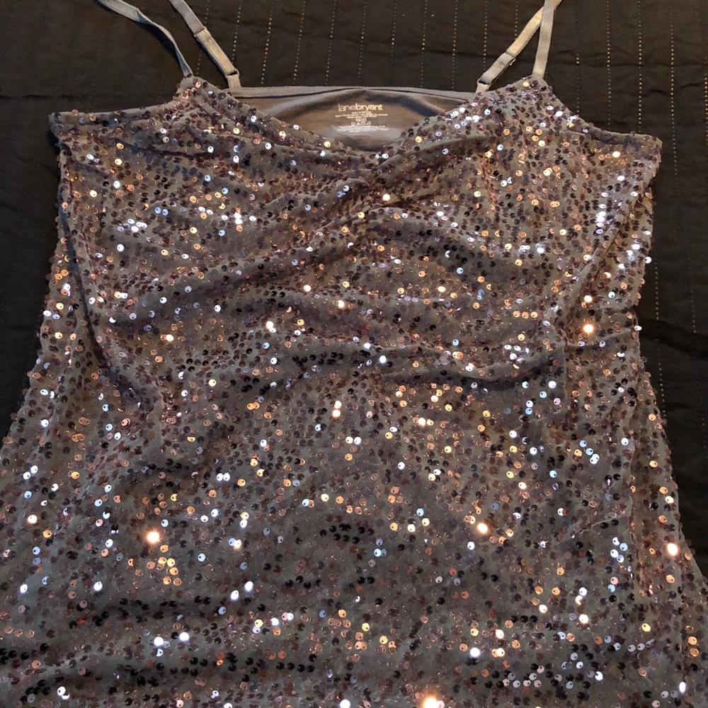 Lane Bryant sequined tank top